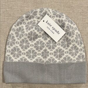 Kate Spade Women’s Gray Patterned Hat NWT
